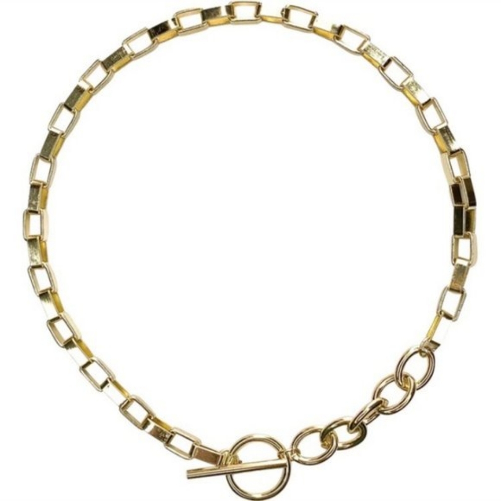 ***New** 18k Chunky Gold Chain Necklace - Picture 5 of 6